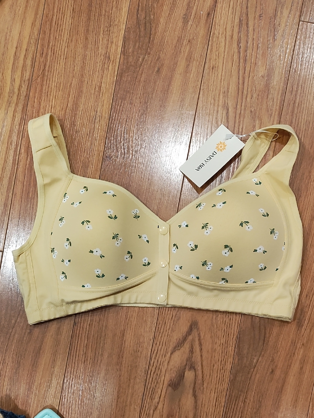 Daisy Seamless Front-Closure Bra - Yellow